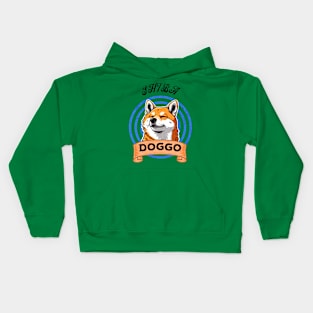 Cute Shiga Doggo Kids Hoodie